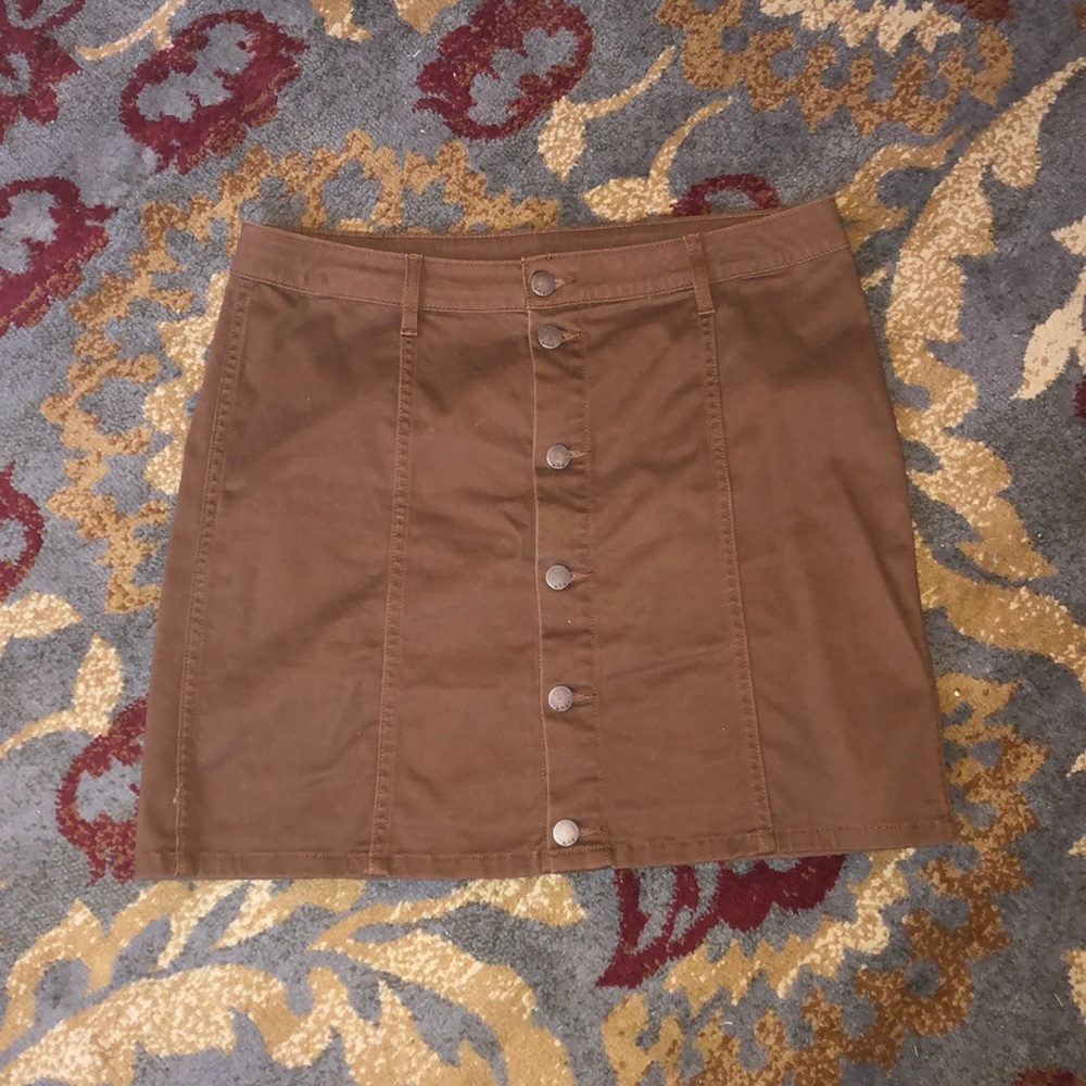 Brown Mini Skirt